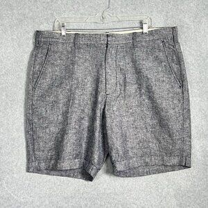 J Crew Linen Shorts Chambray Men SZ 38 Above Knee Chino 9’‘